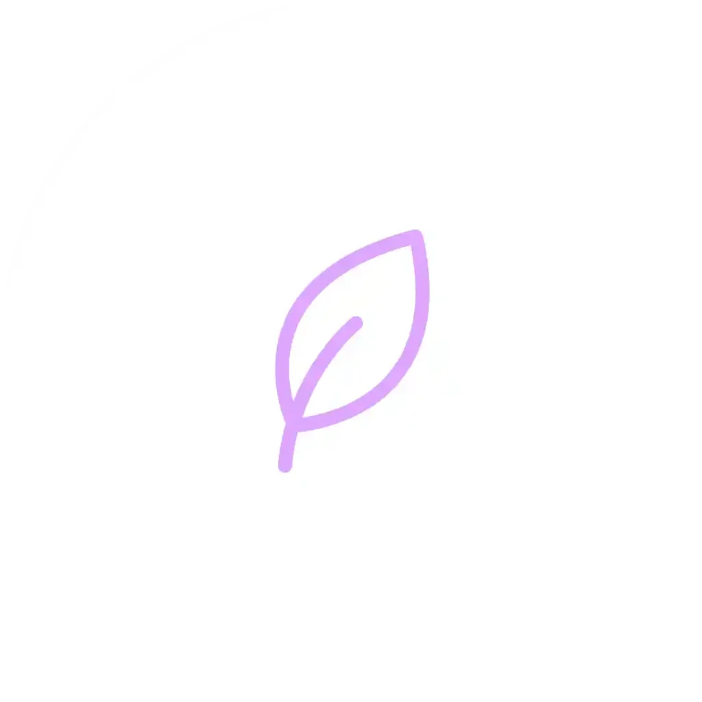 Pictogramme flat design d'une feuille